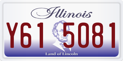 IL license plate Y615081