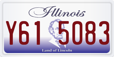 IL license plate Y615083