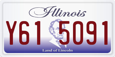 IL license plate Y615091