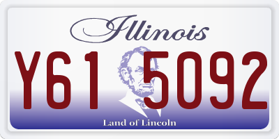 IL license plate Y615092