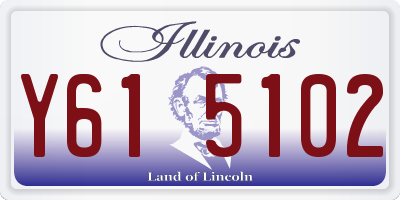 IL license plate Y615102