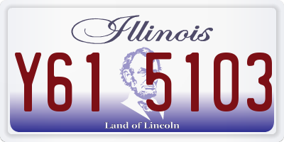 IL license plate Y615103