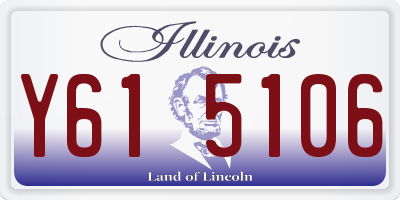 IL license plate Y615106