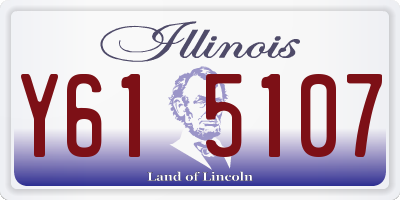 IL license plate Y615107