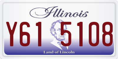 IL license plate Y615108