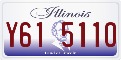 IL license plate Y615110