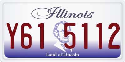 IL license plate Y615112