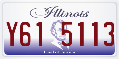 IL license plate Y615113