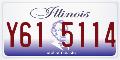IL license plate Y615114