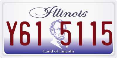 IL license plate Y615115