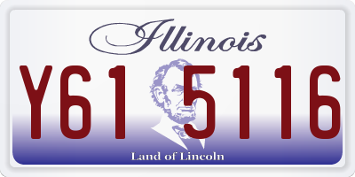 IL license plate Y615116