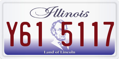 IL license plate Y615117