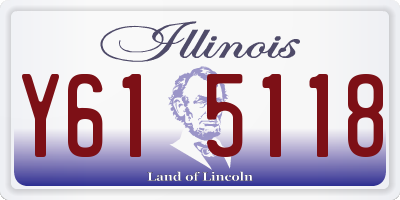 IL license plate Y615118