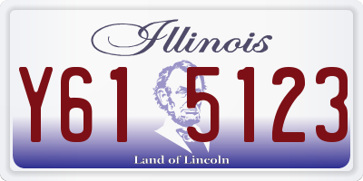 IL license plate Y615123