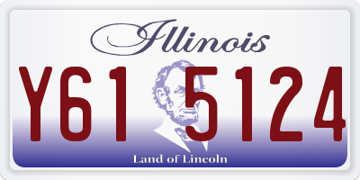 IL license plate Y615124