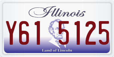 IL license plate Y615125