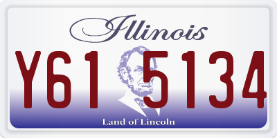 IL license plate Y615134