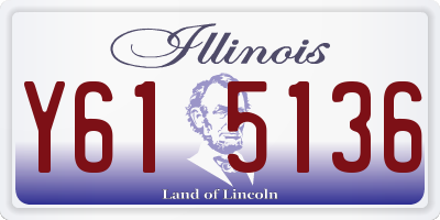 IL license plate Y615136