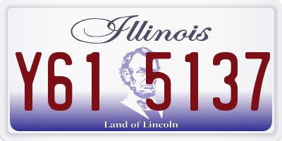 IL license plate Y615137