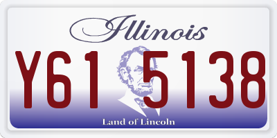 IL license plate Y615138