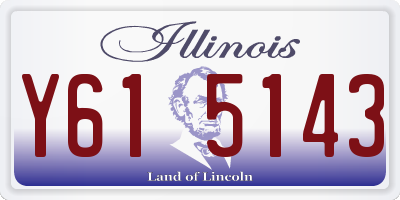 IL license plate Y615143