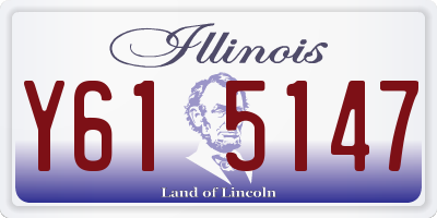 IL license plate Y615147