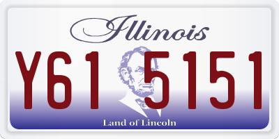 IL license plate Y615151
