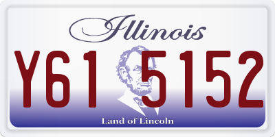 IL license plate Y615152