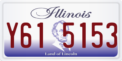 IL license plate Y615153