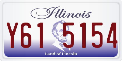IL license plate Y615154