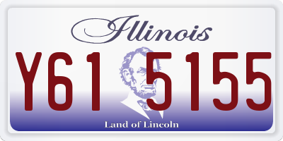 IL license plate Y615155