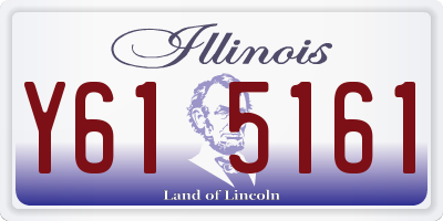 IL license plate Y615161
