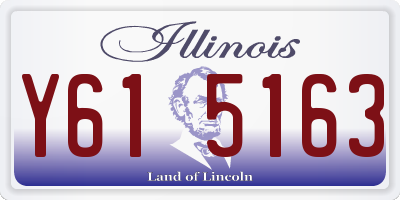 IL license plate Y615163