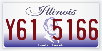 IL license plate Y615166