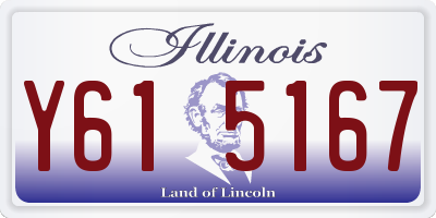 IL license plate Y615167