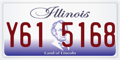 IL license plate Y615168