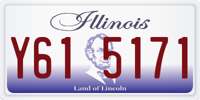 IL license plate Y615171
