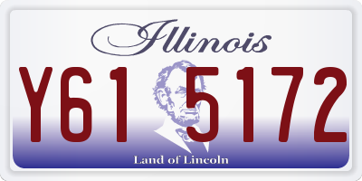 IL license plate Y615172