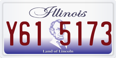 IL license plate Y615173