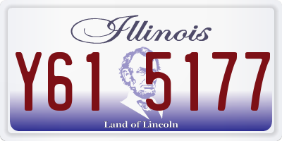 IL license plate Y615177