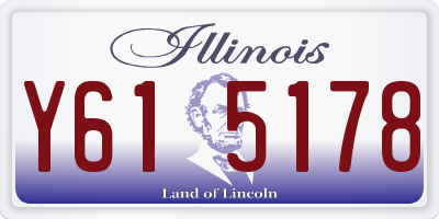 IL license plate Y615178