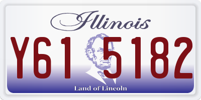 IL license plate Y615182