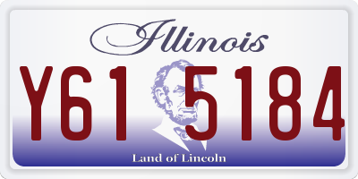 IL license plate Y615184