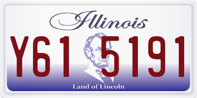 IL license plate Y615191