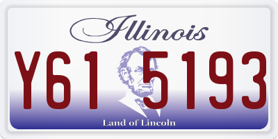 IL license plate Y615193