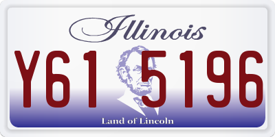 IL license plate Y615196