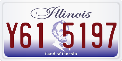 IL license plate Y615197