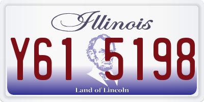 IL license plate Y615198