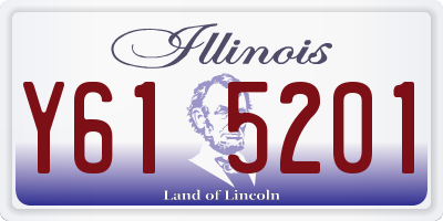 IL license plate Y615201