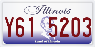 IL license plate Y615203
